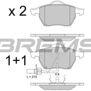 Kocione plocice Bremsi / VW ,Audi